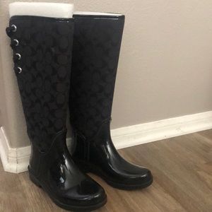 Coach rain boots